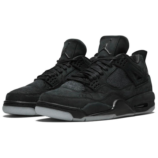 KAWS x Air Jordan 4 Retro Black — UK 3 | EU 35.5 | US 3.5 — Side View