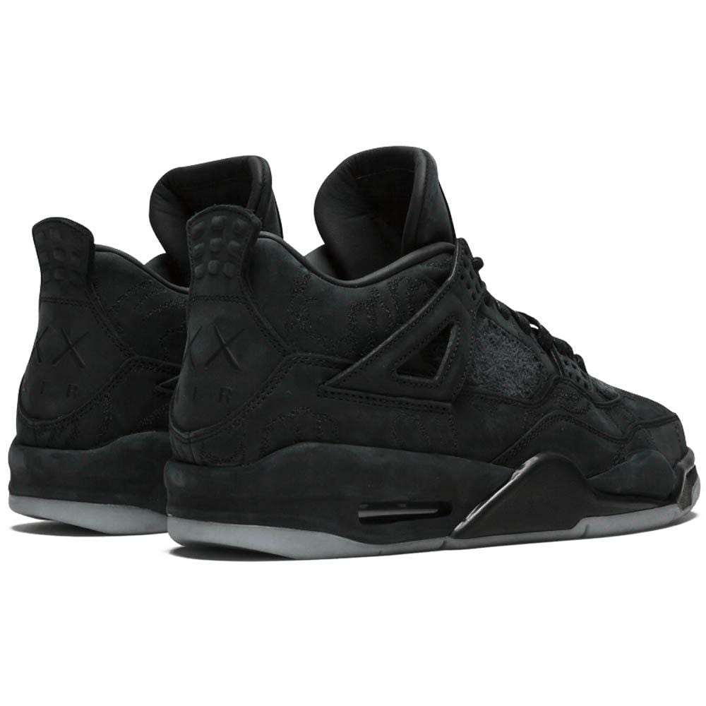 KAWS x Air Jordan 4 Retro Black — UK 3 | EU 35.5 | US 3.5 — Back View