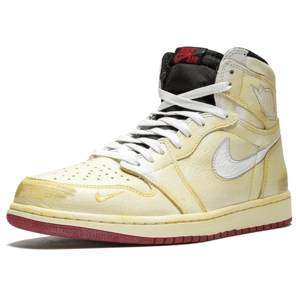 Nigel Sylvester x Air Jordan 1 Sail — UK 3 | EU 35.5 | US 3.5 — Top View