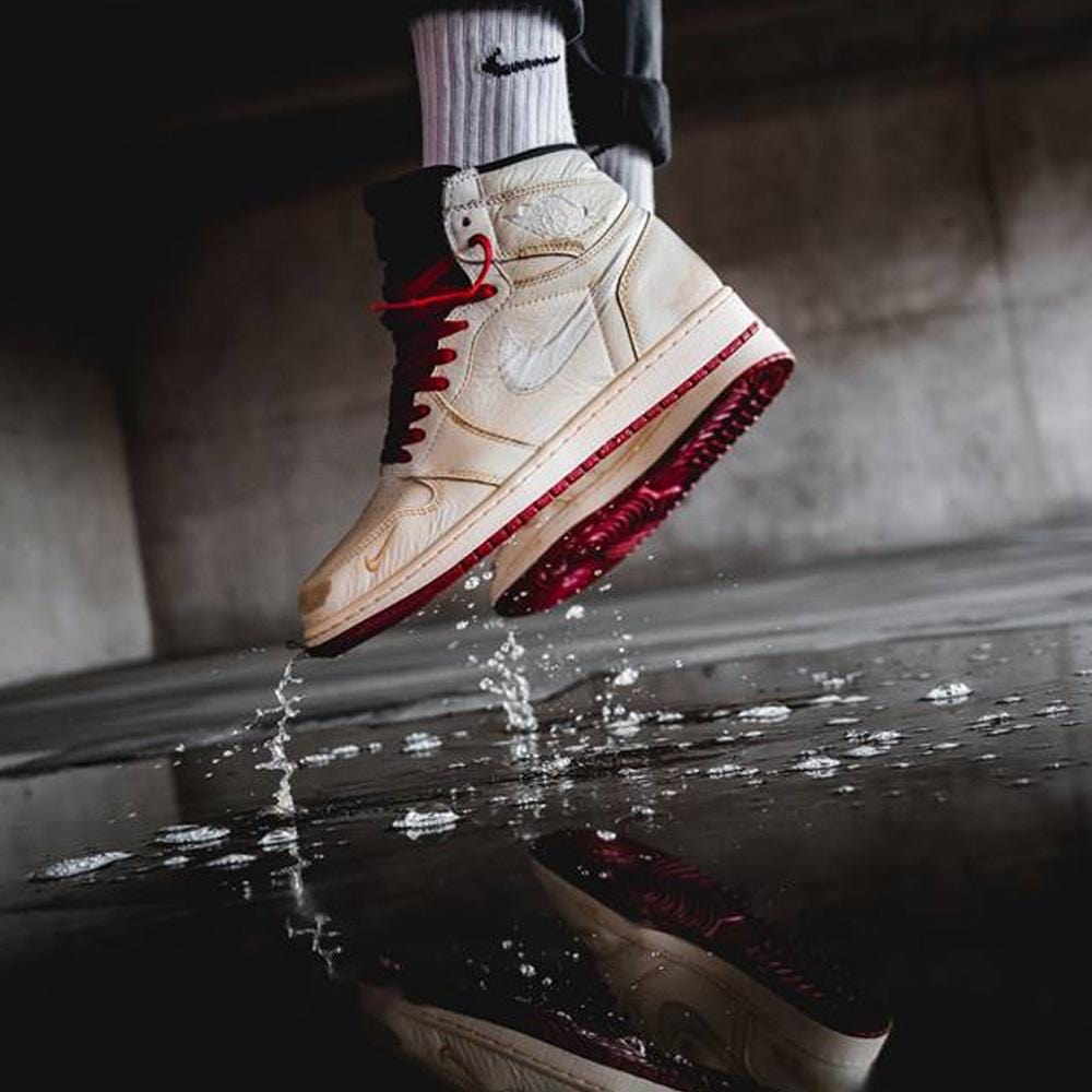 Nigel Sylvester x Air Jordan 1 Sail — UK 3 | EU 35.5 | US 3.5 — Lifestyle View