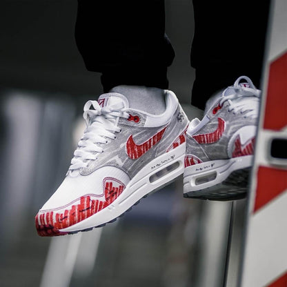Nike Air Max 1 Tinker 'Sketch To Shelf - University Red' — UK 3 | EU 35.5 | US 3.5 — Lifestyle View