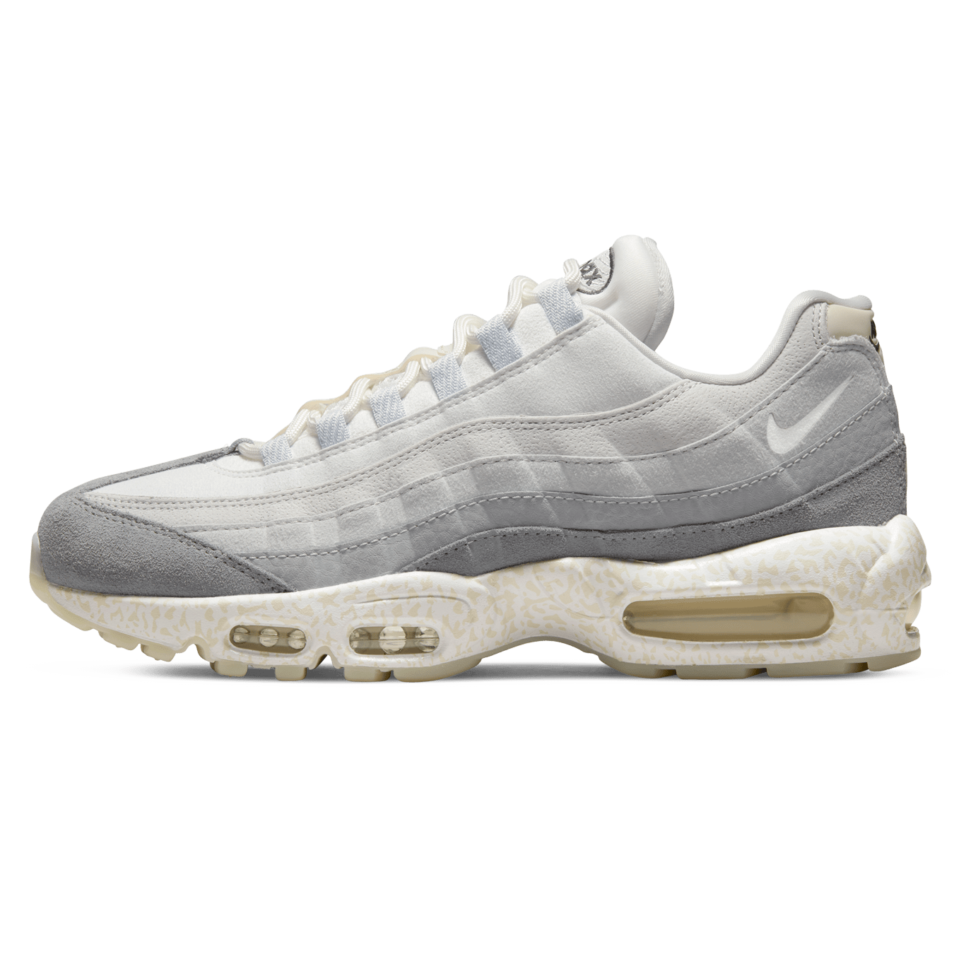 Nike Air Max 95 QS 'White Light Bone' — UK 3 | EU 35.5 | US 3.5 — Front View