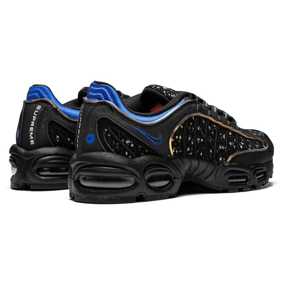 Supreme x Nike Air Tailwind 4 Black — UK 3 | EU 35.5 | US 3.5 — Back View