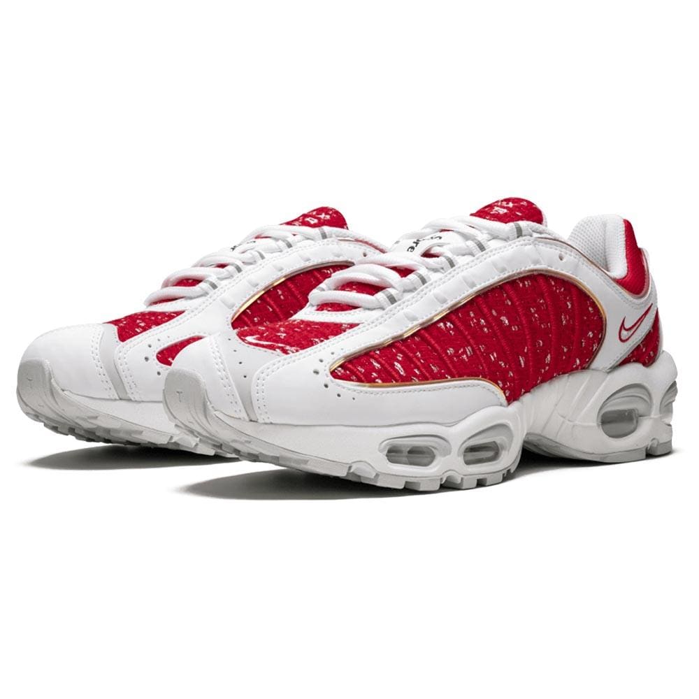 Supreme x Nike Air Tailwind 4 Red — UK 3 | EU 35.5 | US 3.5 — Side View