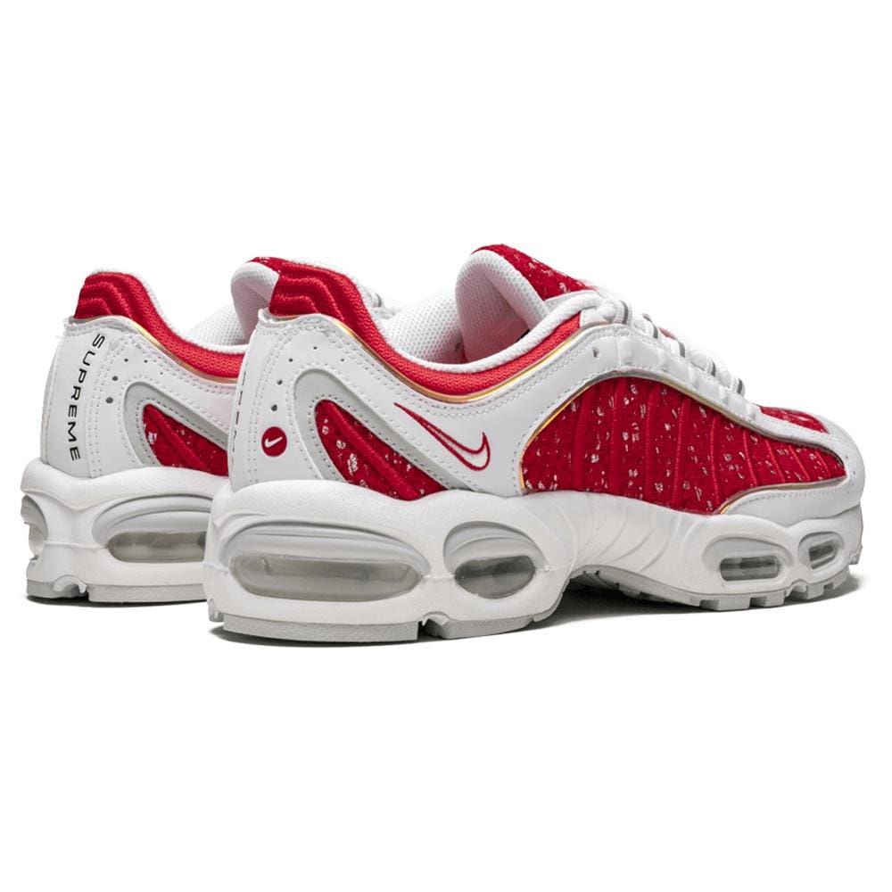 Supreme x Nike Air Tailwind 4 Red — UK 3 | EU 35.5 | US 3.5 — Top View