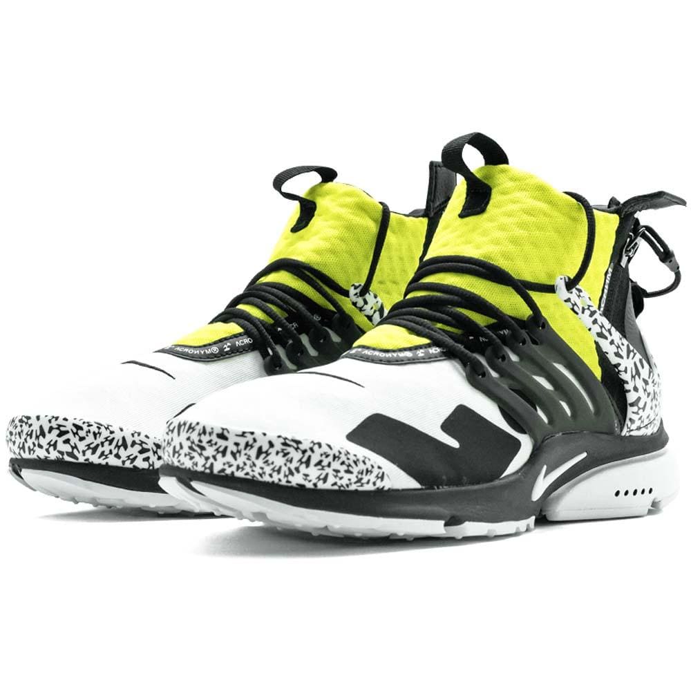 ACRONYM x Nike Air Presto Mid Dynamic Yellow — UK 3 | EU 35.5 | US 3.5 — Side View
