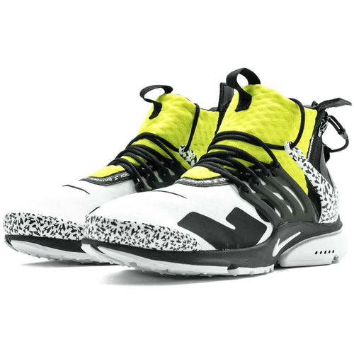 ACRONYM x Nike Air Presto Mid Dynamic Yellow — UK 3 | EU 35.5 | US 3.5 — Side View