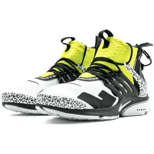 ACRONYM x Nike Air Presto Mid Dynamic Yellow — UK 3 | EU 35.5 | US 3.5 — Side View