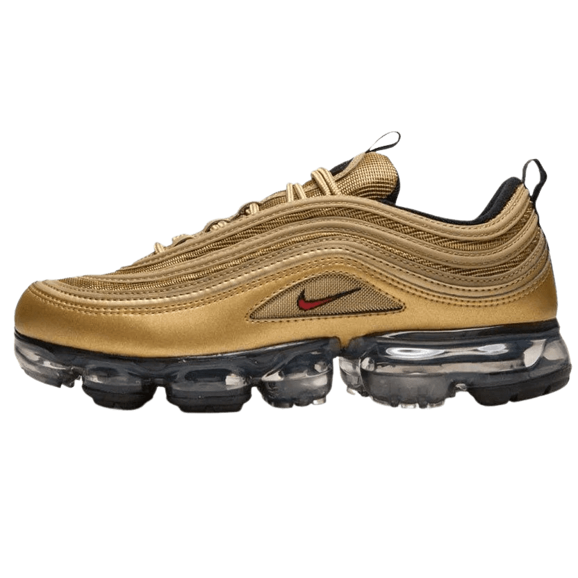 Nike Air VaporMax 97 "Gold" — UK 3 | EU 35.5 | US 3.5 — Front View