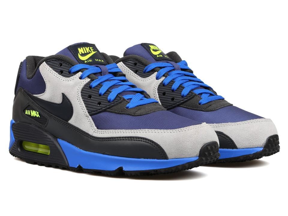 Nike Air Max 90 Winter PRM "Blue Recall-Dark Obsidian-Flat Silver" — UK 3 | EU 35.5 | US 3.5 — Side View