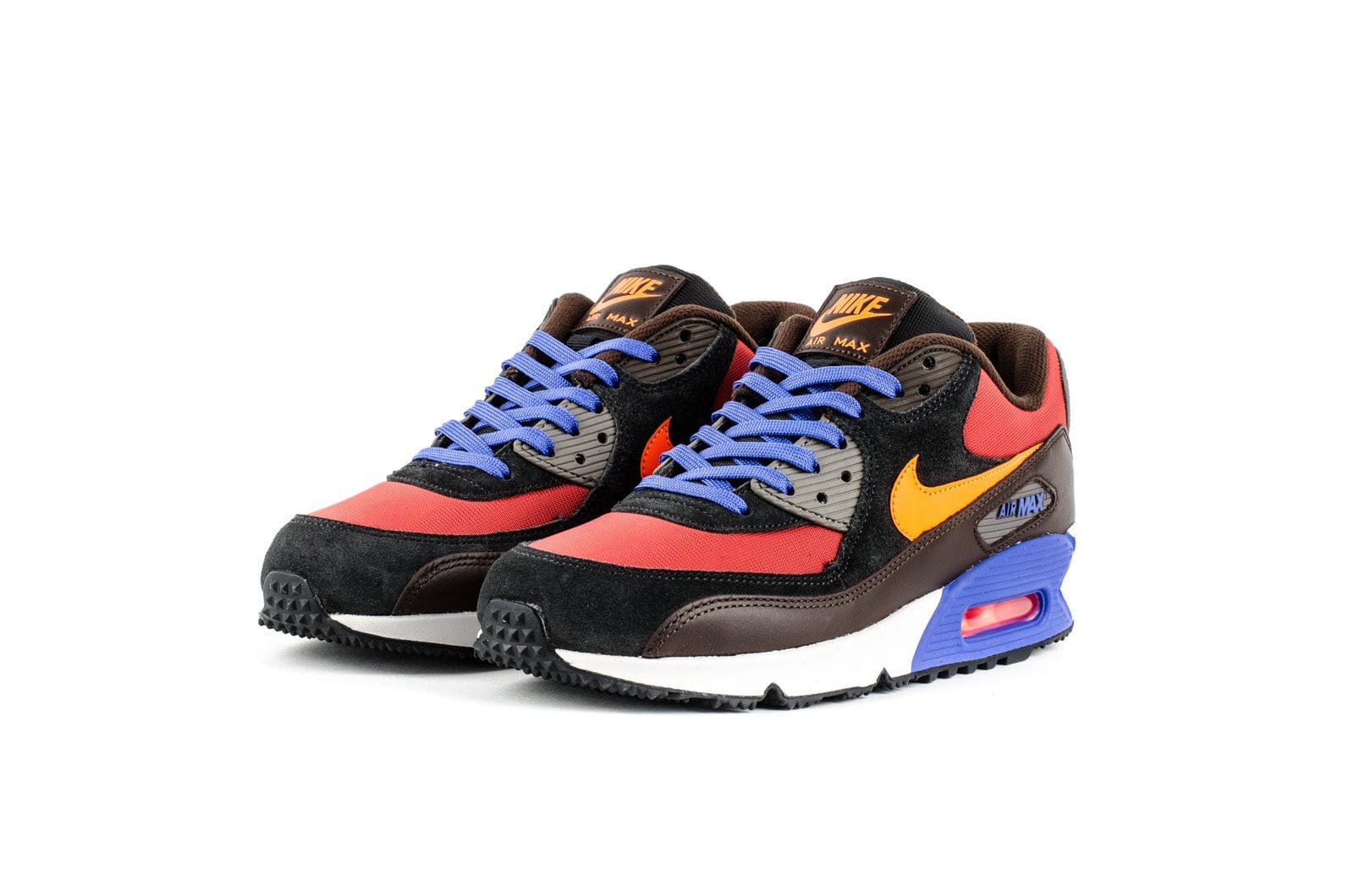Nike Air Max 90 Winter PRM 'Red Clay-Hyper Crimson-Black Pine' — UK 3 | EU 35.5 | US 3.5 — Top View