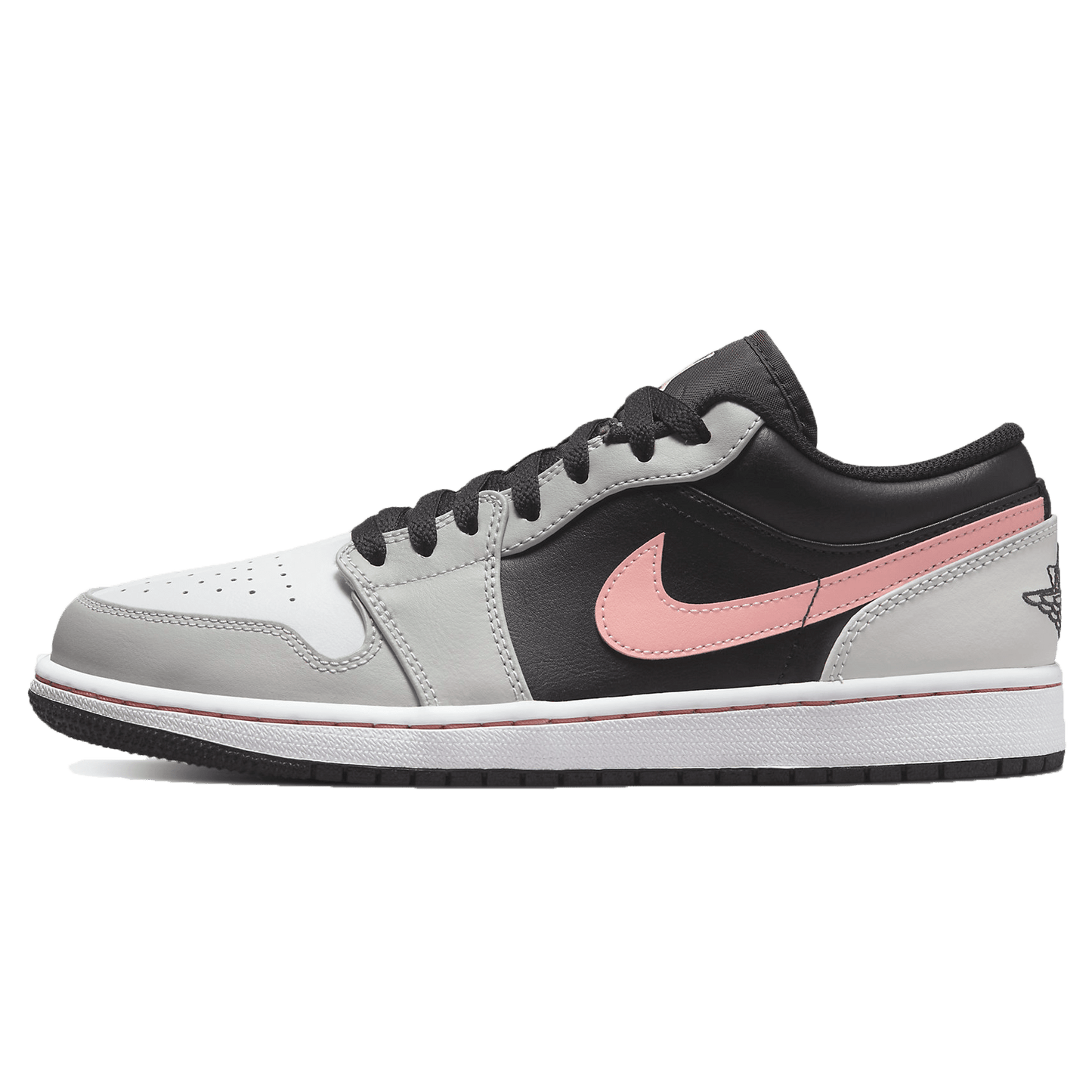 Air Jordan 1 Low 'Black Grey Pink' — UK 3 | EU 35.5 | US 3.5 — Front View