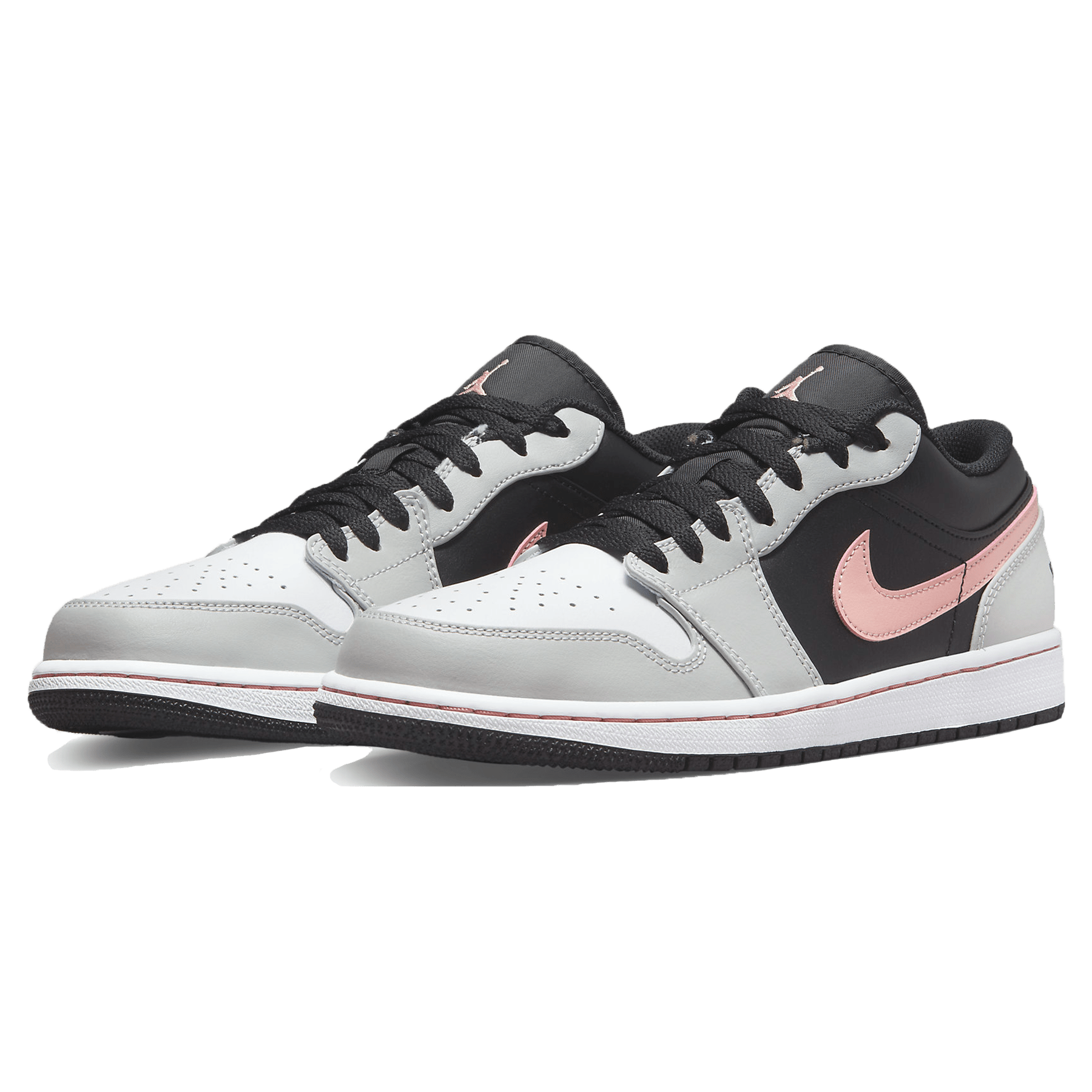 Air Jordan 1 Low 'Black Grey Pink' — UK 3 | EU 35.5 | US 3.5 — Side View