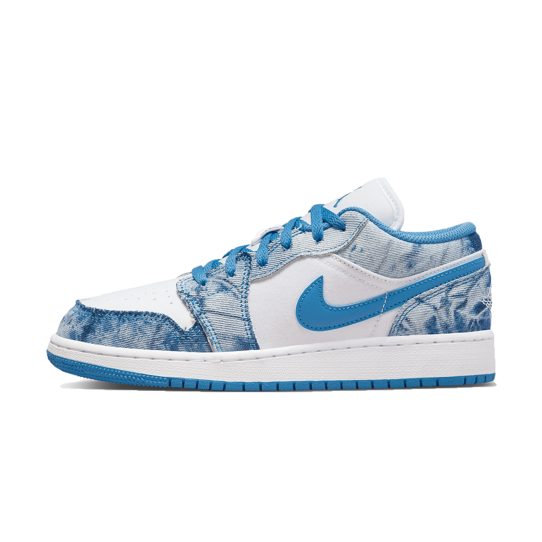 Air Jordan 1 Low GS 'Washed Denim' — UK 13.5 | EU 32 | US 1Y — Front View