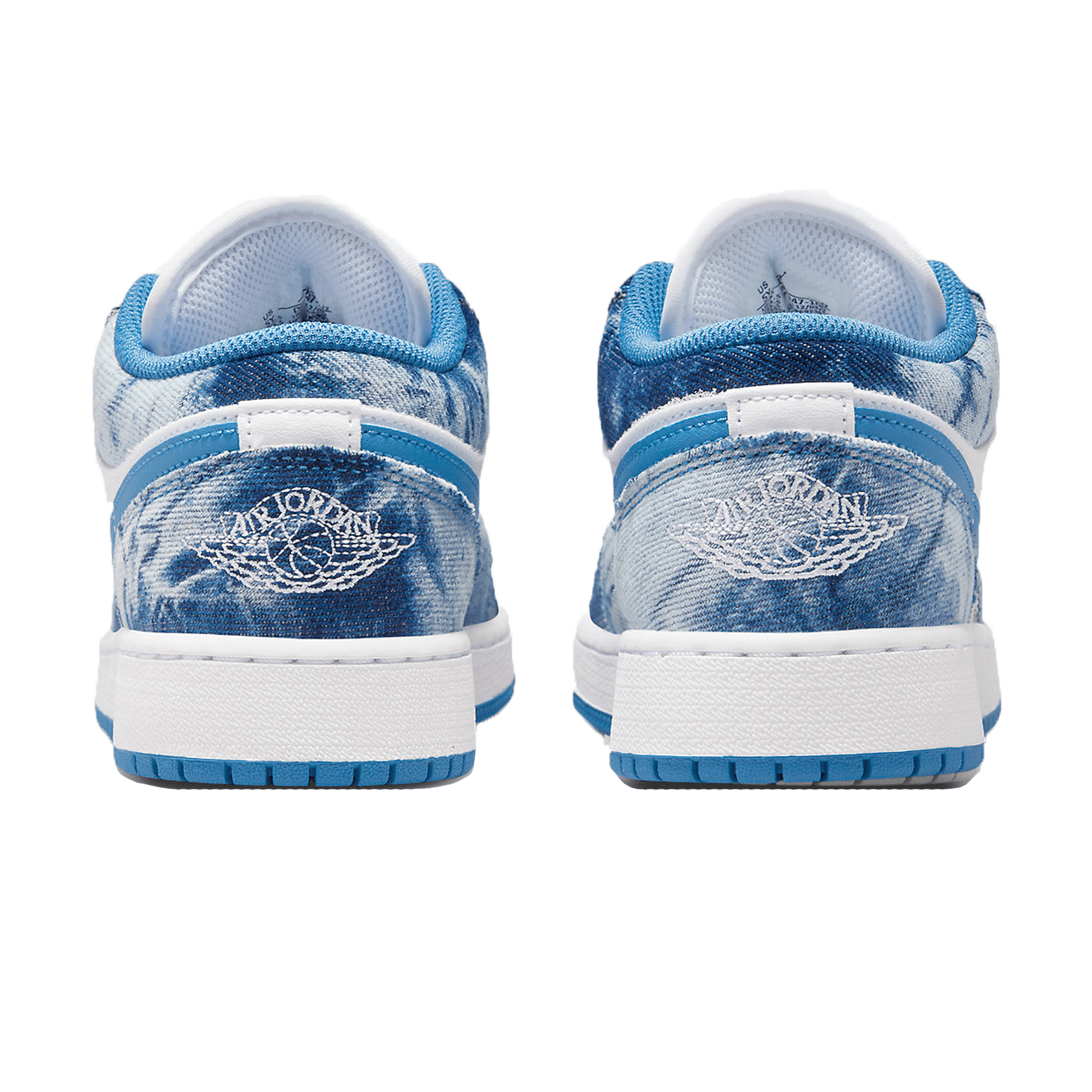 Air Jordan 1 Low GS 'Washed Denim' — UK 13.5 | EU 32 | US 1Y — Back View