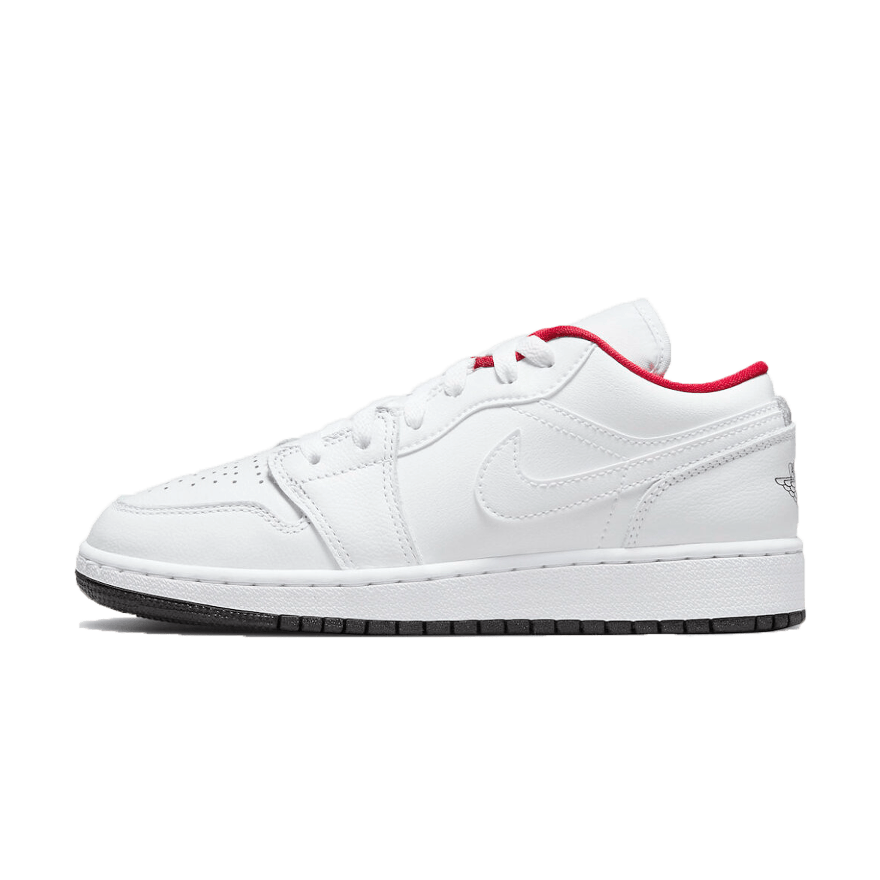 Air Jordan 1 Low GS White Black Infrared — UK 13.5 | EU 32 | US 1Y — Front View