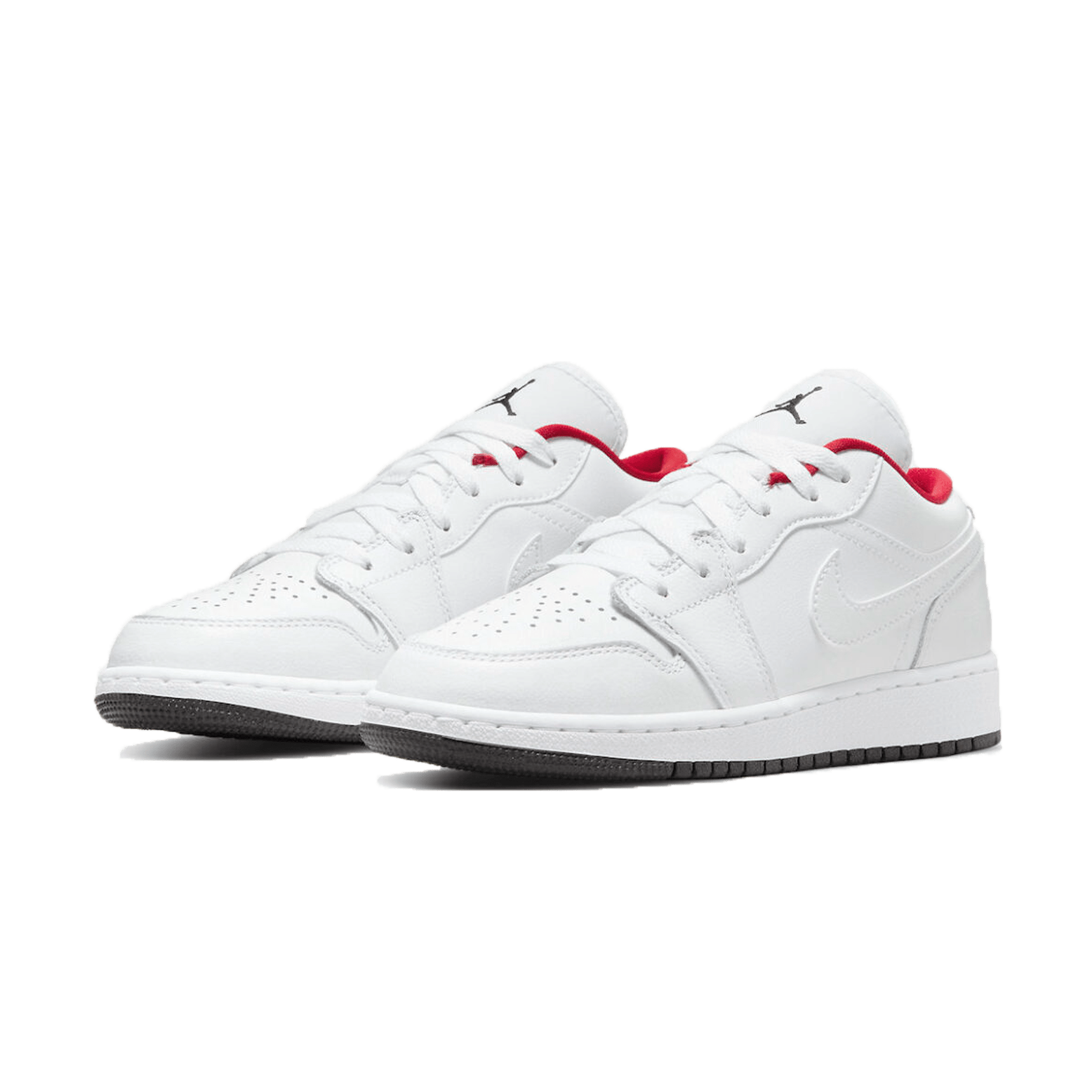 Air Jordan 1 Low GS White Black Infrared — UK 13.5 | EU 32 | US 1Y — Side View