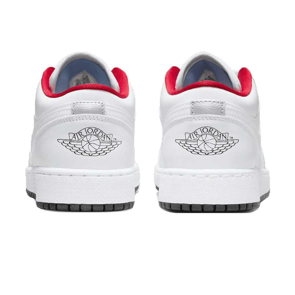 Air Jordan 1 Low GS White Black Infrared — UK 13.5 | EU 32 | US 1Y — Back View
