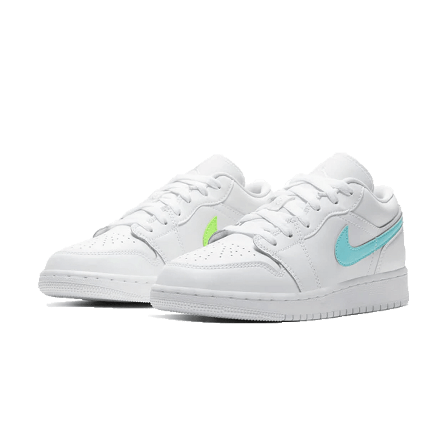 Air Jordan 1 Low GS 'White Neon' — UK 13.5 | EU 32 | US 1Y — Side View