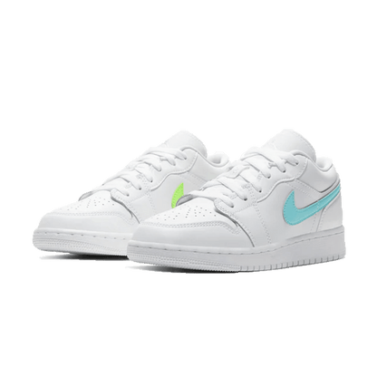 Air Jordan 1 Low GS 'White Neon' — UK 13.5 | EU 32 | US 1Y — Side View