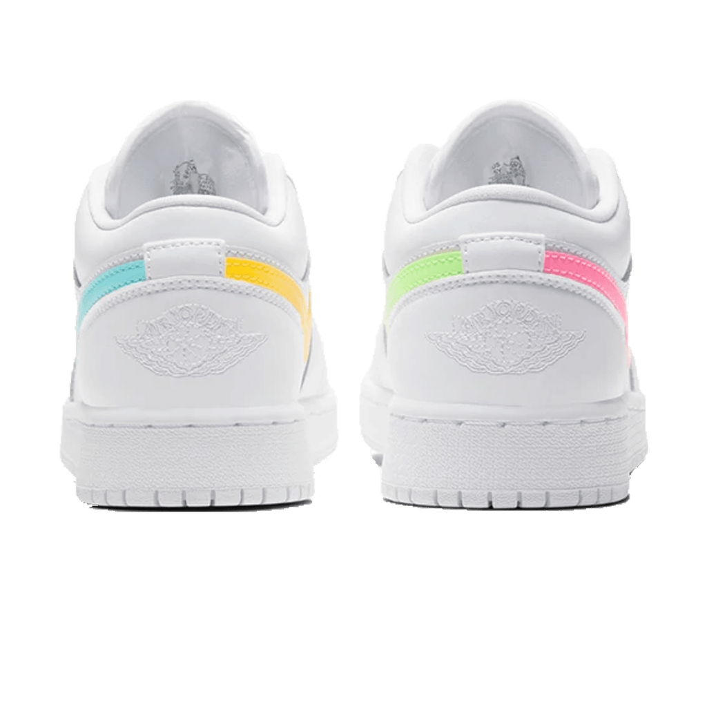Air Jordan 1 Low GS 'White Neon' — UK 13.5 | EU 32 | US 1Y — Back View