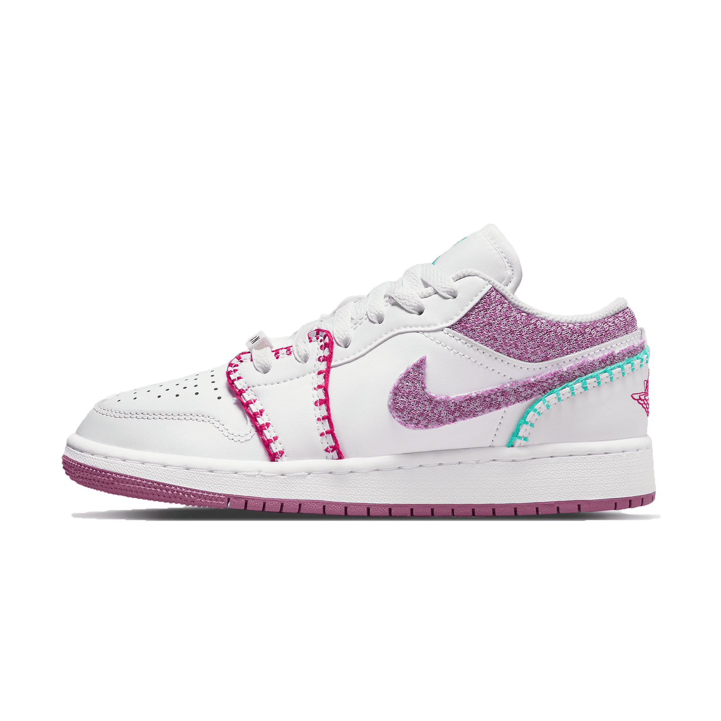 Air Jordan 1 Low SE GS 'Knit' — UK 13.5 | EU 32 | US 1Y — Front View