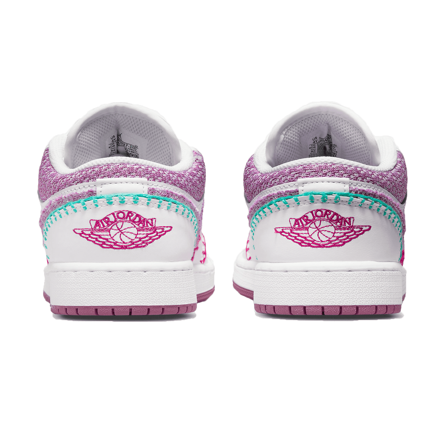 Air Jordan 1 Low SE GS 'Knit' — UK 13.5 | EU 32 | US 1Y — Back View