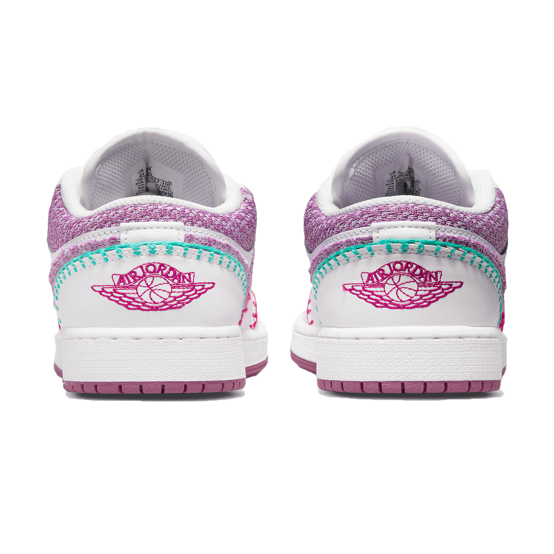 Air Jordan 1 Low SE GS 'Knit' — UK 13.5 | EU 32 | US 1Y — Back View