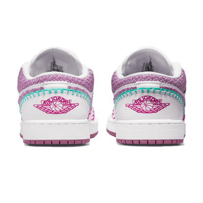 Air Jordan 1 Low SE GS 'Knit' — UK 13.5 | EU 32 | US 1Y — Back View