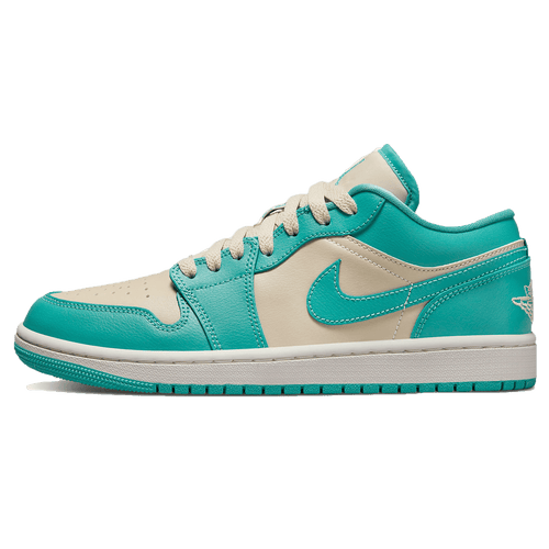 Air Jordan 1 Low Wmns 'Tropical Teal Sandy Beige' — UK 2.5 | EU 35.5 | US 5 — Front View