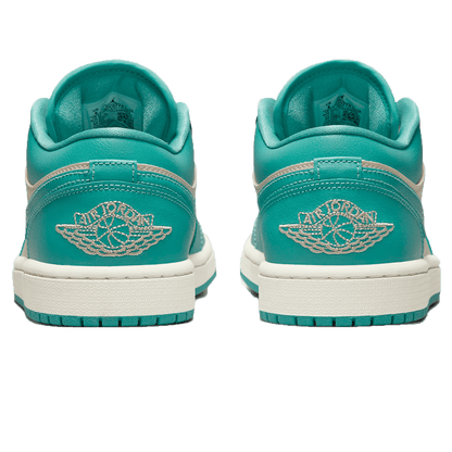 Air Jordan 1 Low Wmns 'Tropical Teal Sandy Beige' — UK 2.5 | EU 35.5 | US 5 — Back View