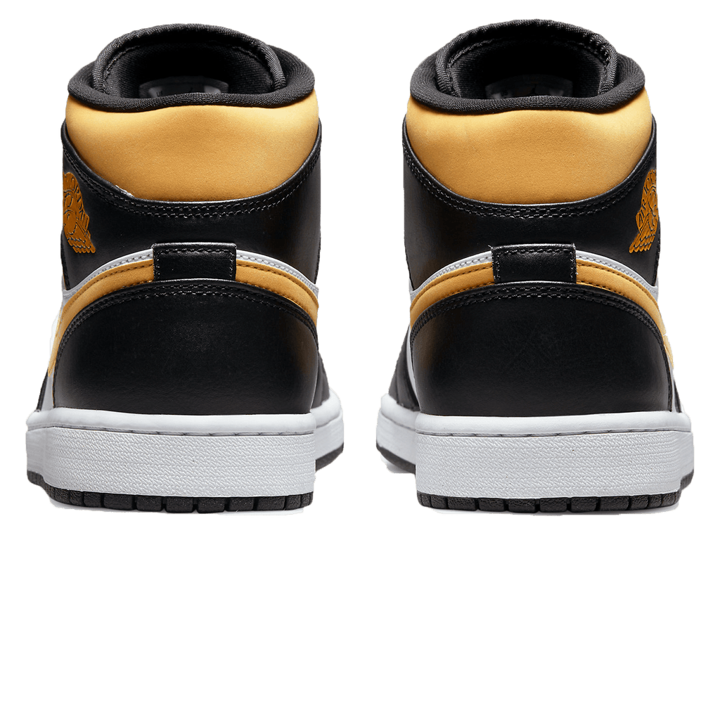 Air Jordan 1 Mid 'Black University Gold' — UK 3 | EU 35.5 | US 3.5 — Back View