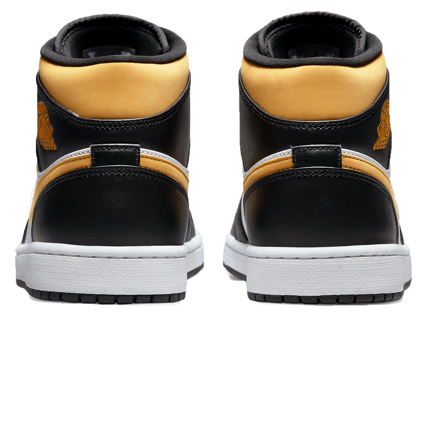 Air Jordan 1 Mid 'Black University Gold' — UK 3 | EU 35.5 | US 3.5 — Back View