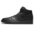 Air Jordan 1 Mid 'Black White' — UK 3 | EU 35.5 | US 3.5 — Front View