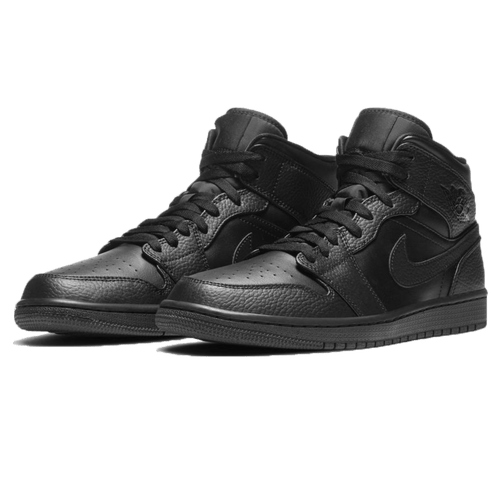 Air Jordan 1 Mid 'Black White' — UK 3 | EU 35.5 | US 3.5 — Side View
