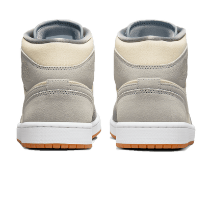 Air Jordan 1 Mid Coconut Milk Particle Grey — UK 3 | EU 35.5 | US 3.5 — Back View