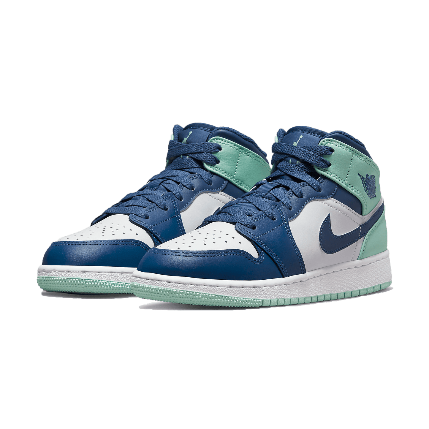 Air Jordan 1 Mid GS 'Blue Mint' — UK 13.5 | EU 32 | US 1Y — Side View