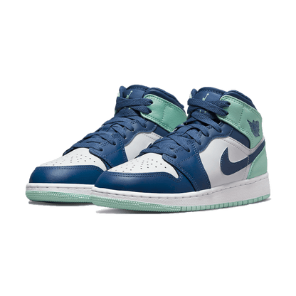 Air Jordan 1 Mid GS 'Blue Mint' — UK 13.5 | EU 32 | US 1Y — Side View