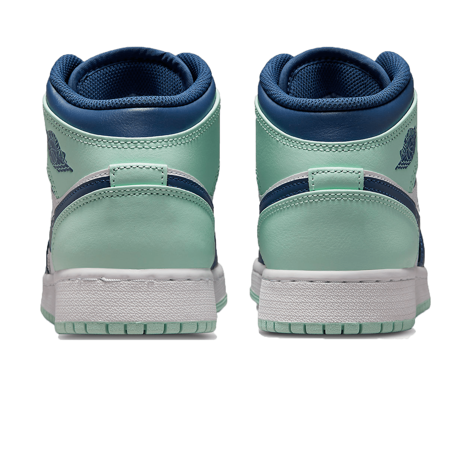 Air Jordan 1 Mid GS 'Blue Mint' — UK 13.5 | EU 32 | US 1Y — Back View
