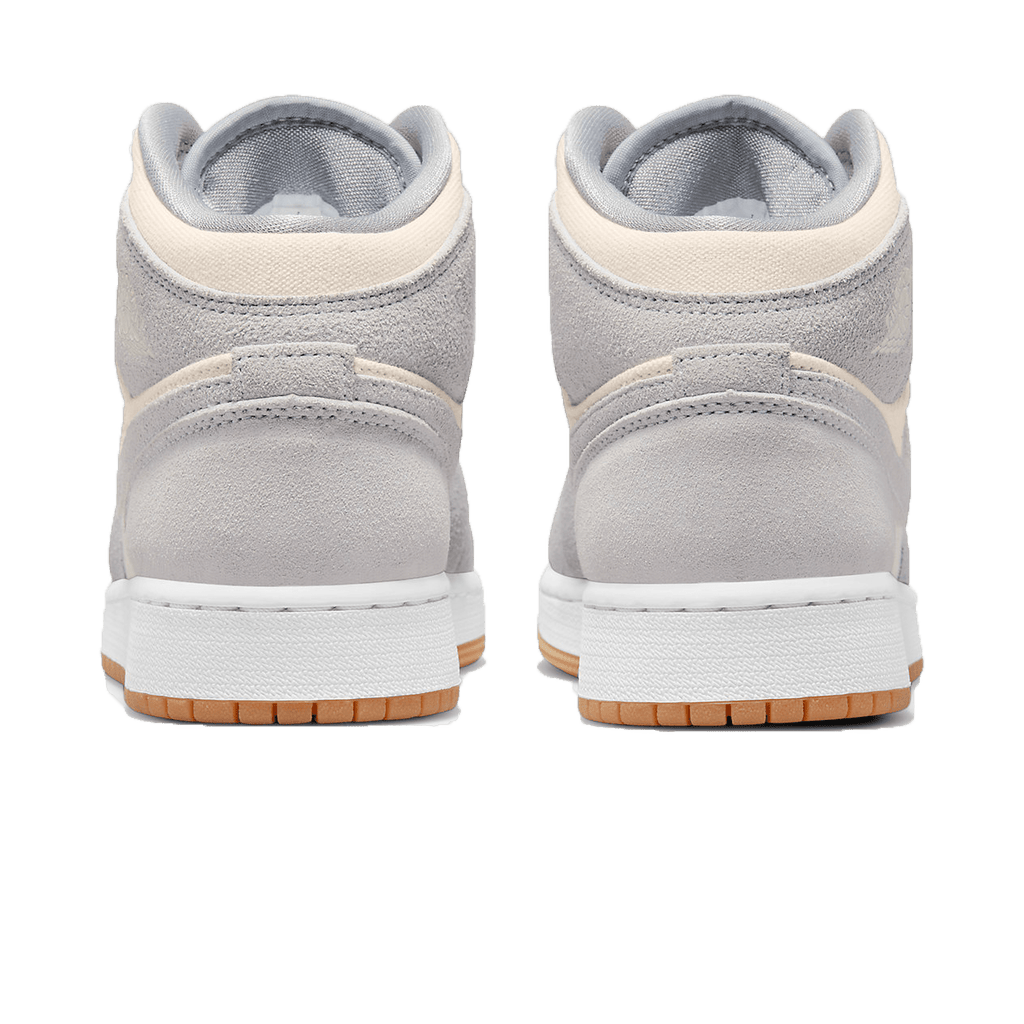 Air Jordan 1 Mid GS 'Coconut Milk Particle Grey' — UK 13.5 | EU 32 | US 1Y — Back View