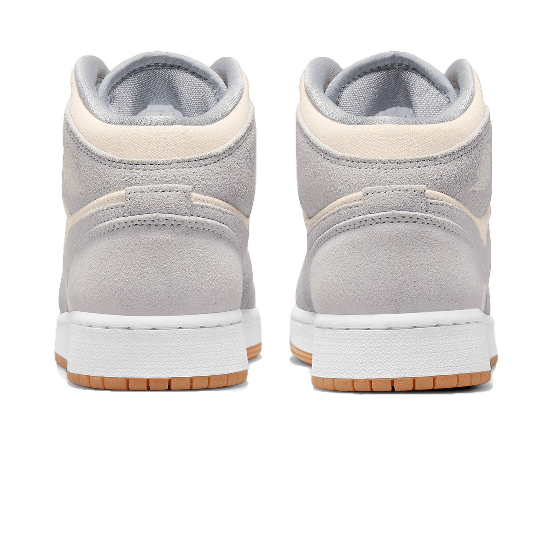 Air Jordan 1 Mid GS 'Coconut Milk Particle Grey' — UK 13.5 | EU 32 | US 1Y — Back View