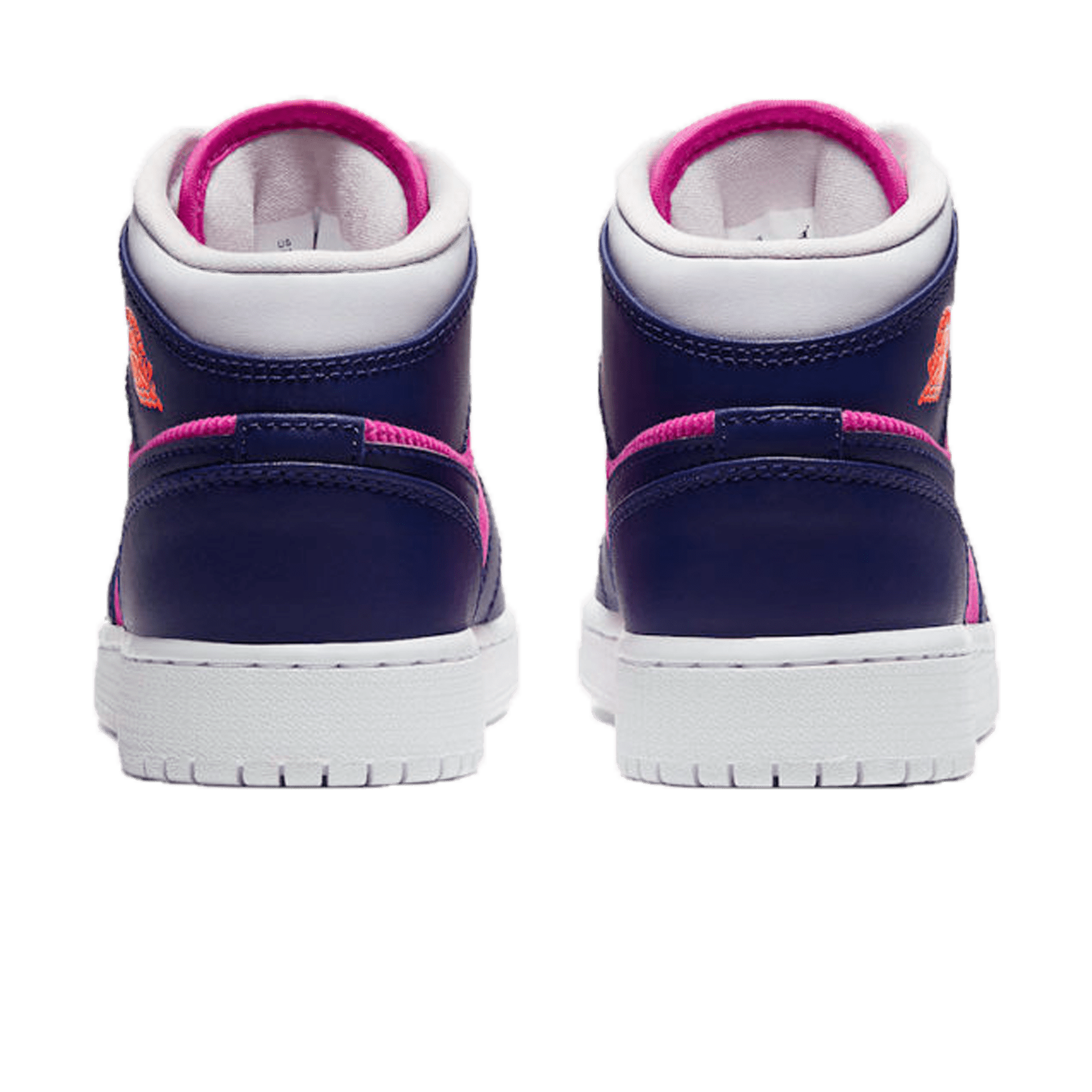 Air Jordan 1 Mid GS 'Fire Pink' — UK 13.5 | EU 32 | US 1Y — Back View