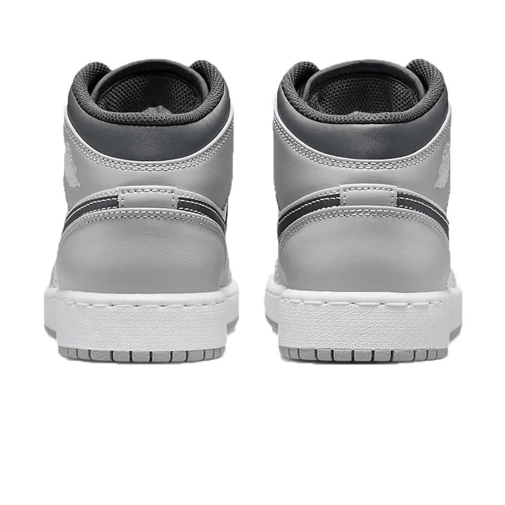 Air Jordan 1 Mid GS 'Light Smoke Grey' — UK 13.5 | EU 32 | US 1Y — Back View