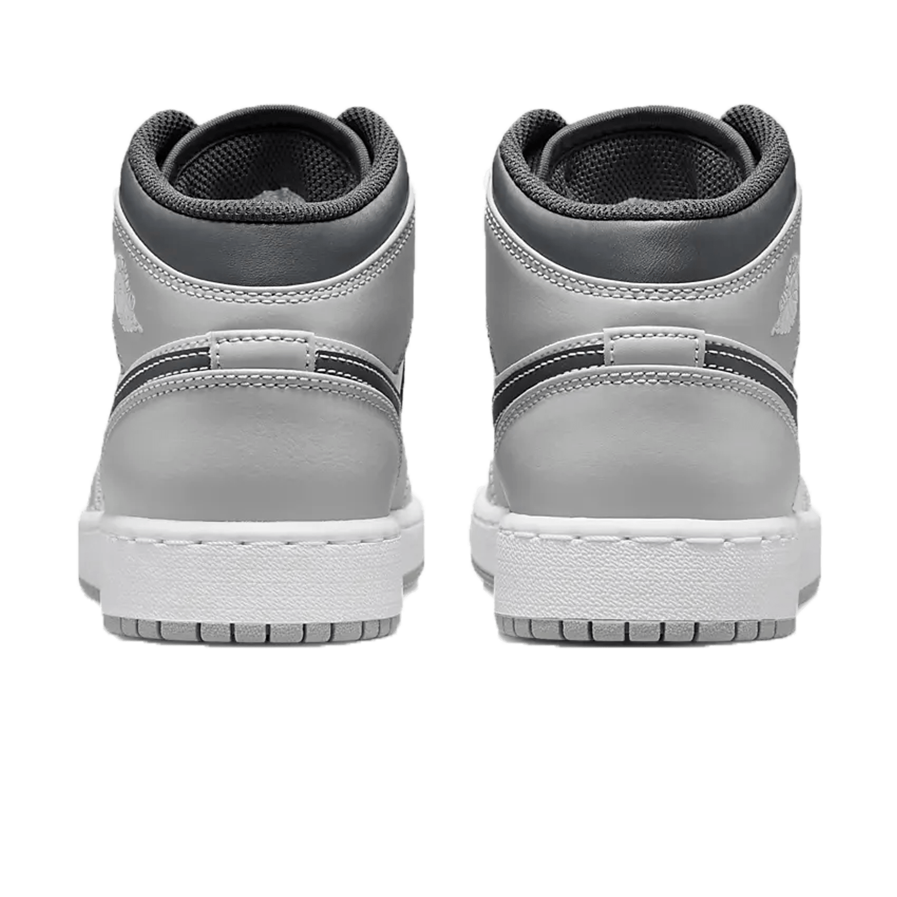 Air Jordan 1 Mid GS 'Light Smoke Grey' — UK 13.5 | EU 32 | US 1Y — Back View