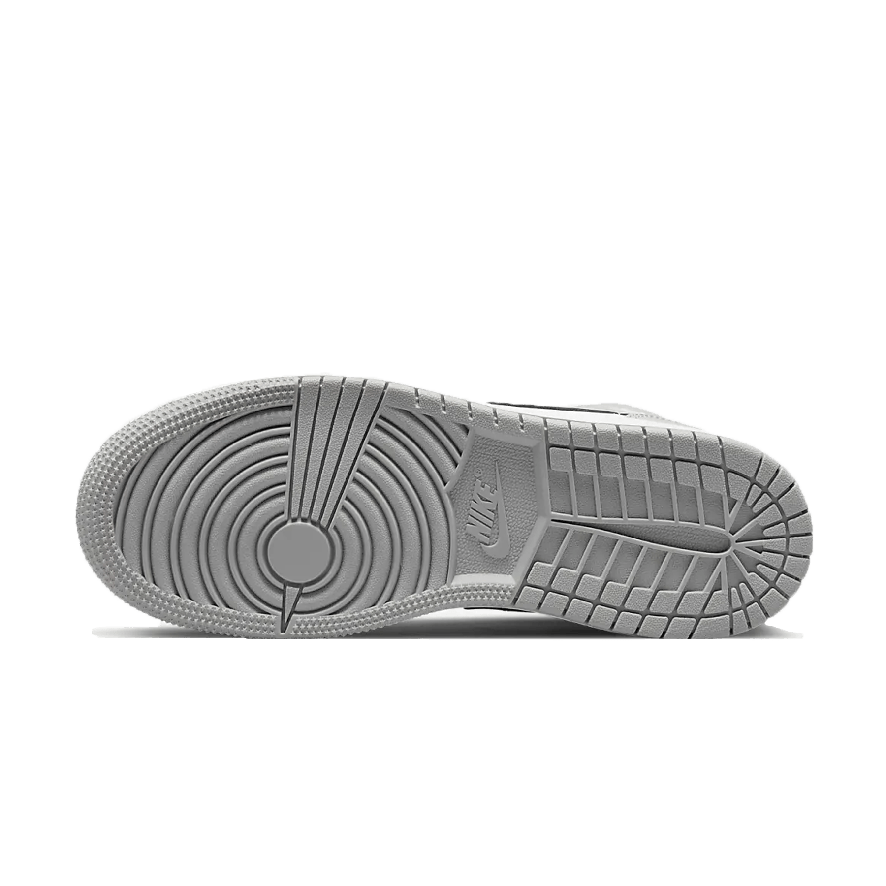 Air Jordan 1 Mid GS 'Light Smoke Grey' — UK 13.5 | EU 32 | US 1Y — Top View