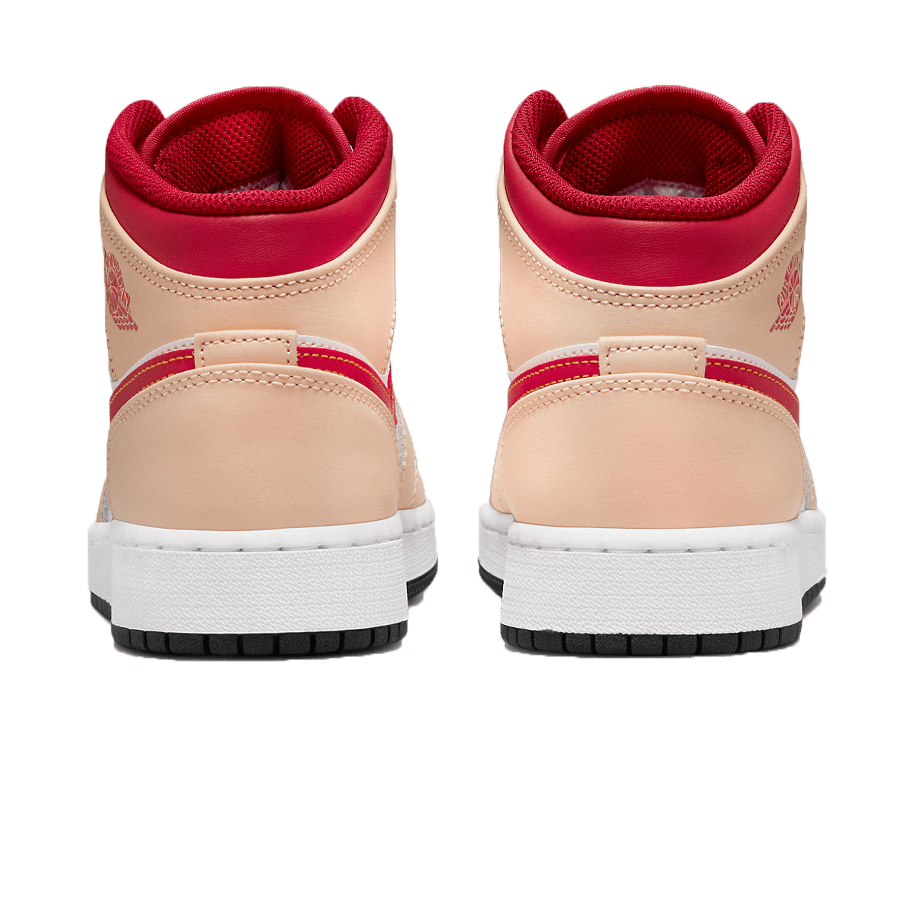 Air Jordan 1 Mid GS 'White Onyx Light Curry' — UK 13.5 | EU 32 | US 1Y — Back View