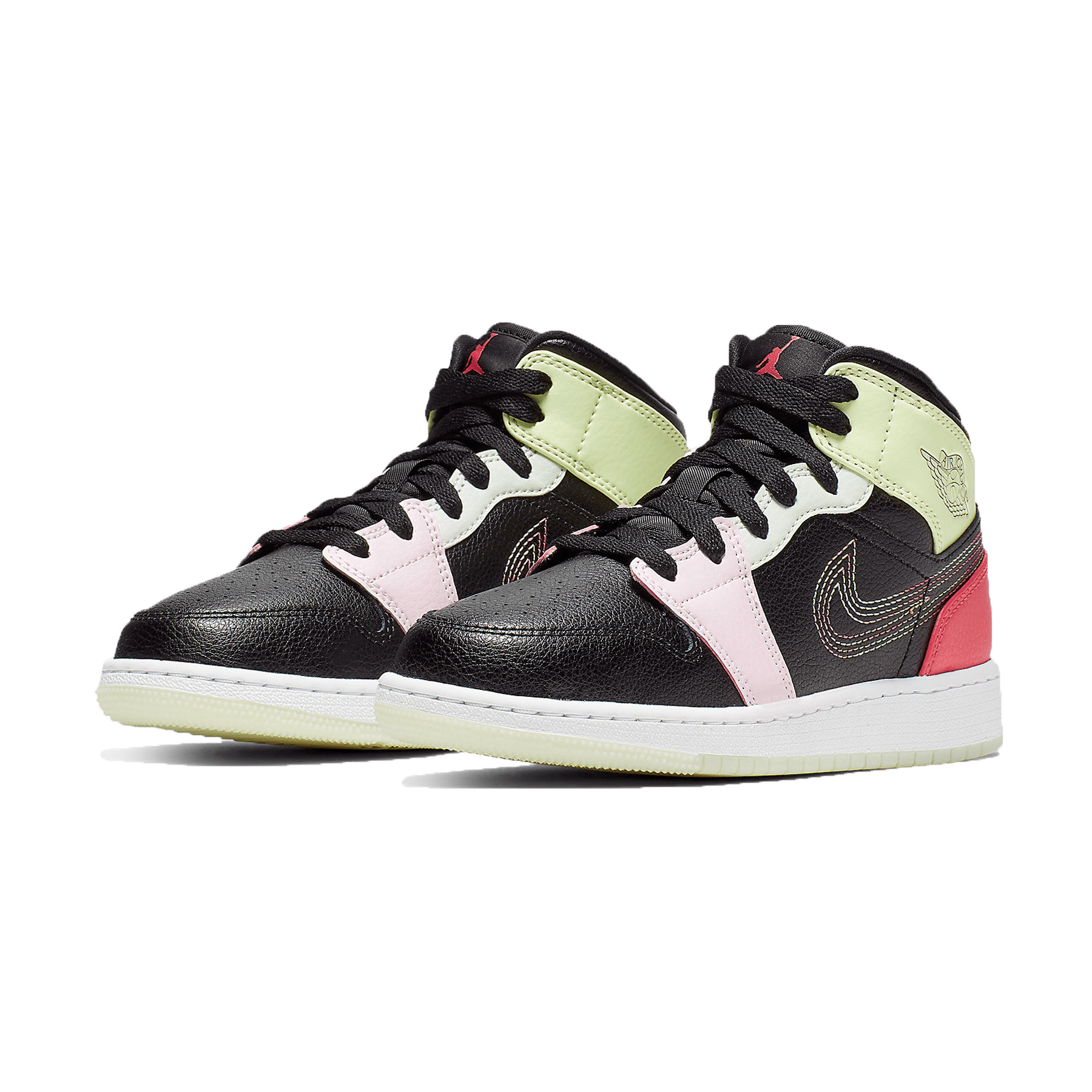 Air Jordan 1 Mid 'Glow In The Dark' — UK 13.5 | EU 32 | US 1Y — Side View