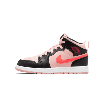 Air Jordan 1 Mid PS 'Black Pink Crimson' — UK 10C | EU 27.5 | US 10.5C — Front View