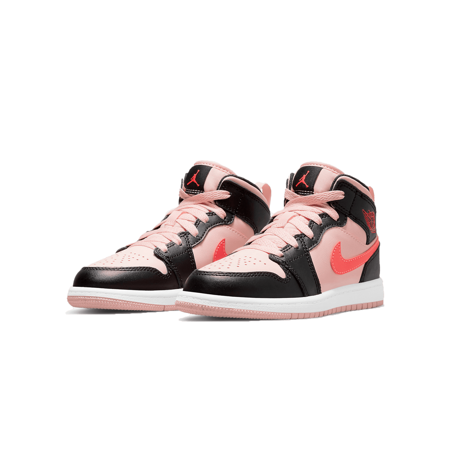 Air Jordan 1 Mid PS 'Black Pink Crimson' — UK 10C | EU 27.5 | US 10.5C — Side View