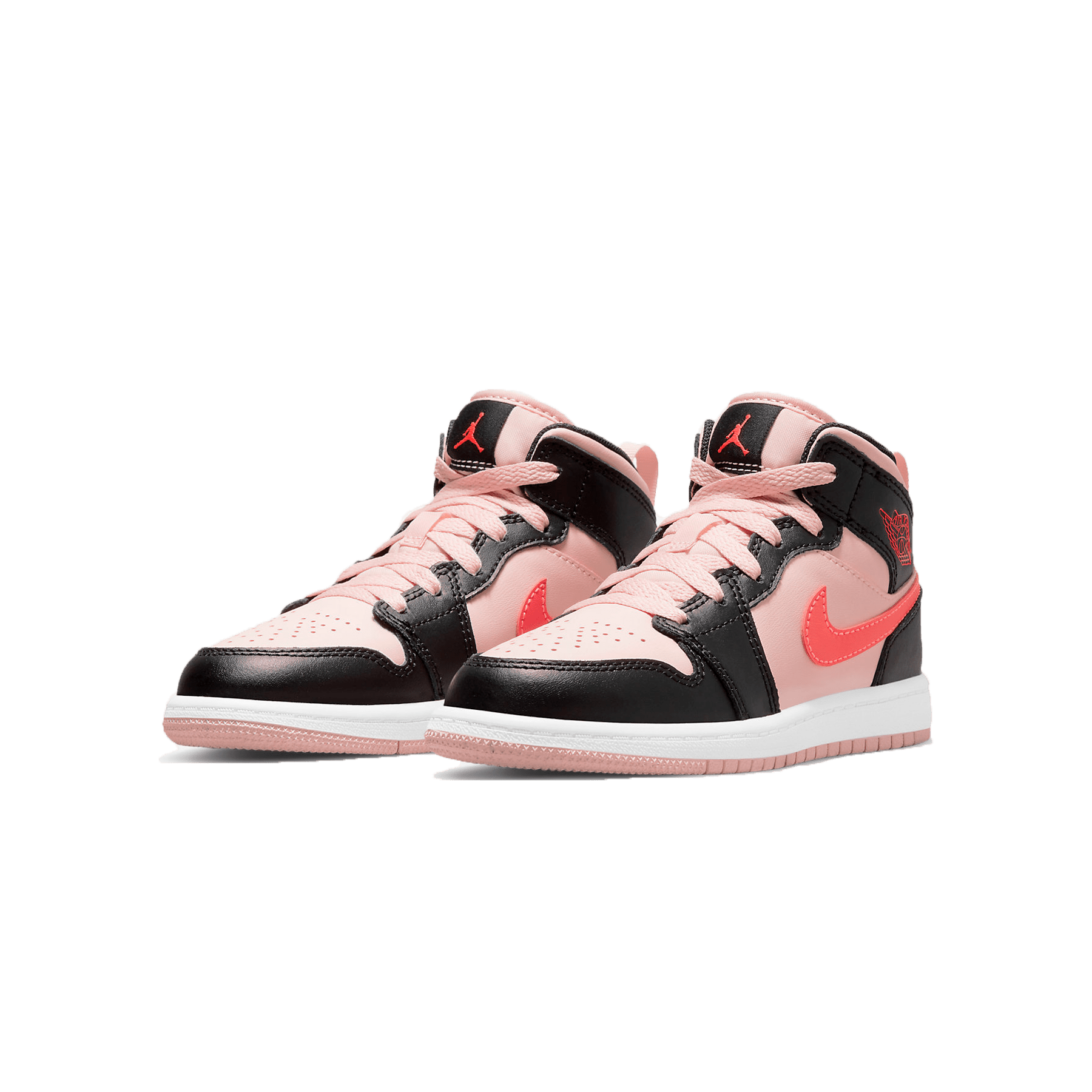 Air Jordan 1 Mid PS 'Black Pink Crimson' — UK 10C | EU 27.5 | US 10.5C — Side View